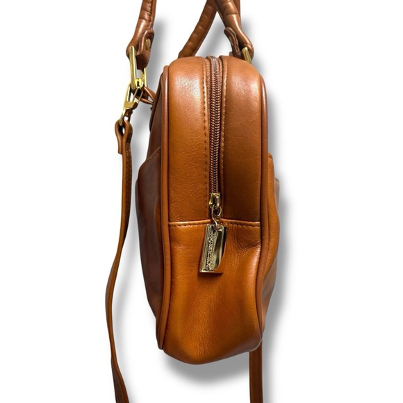 Tiganello Leather Satchel/Crossbody Camel Purse‎ - Picture 5 of 11